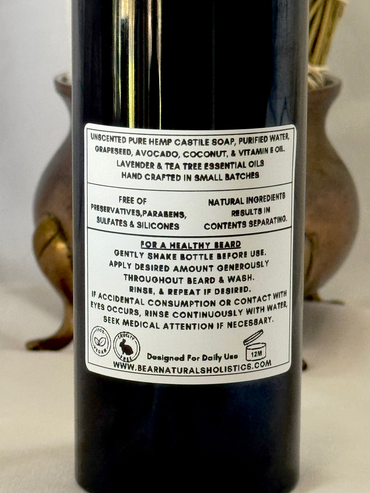 Dark Knight All Natural Foaming Beard & Face Wash