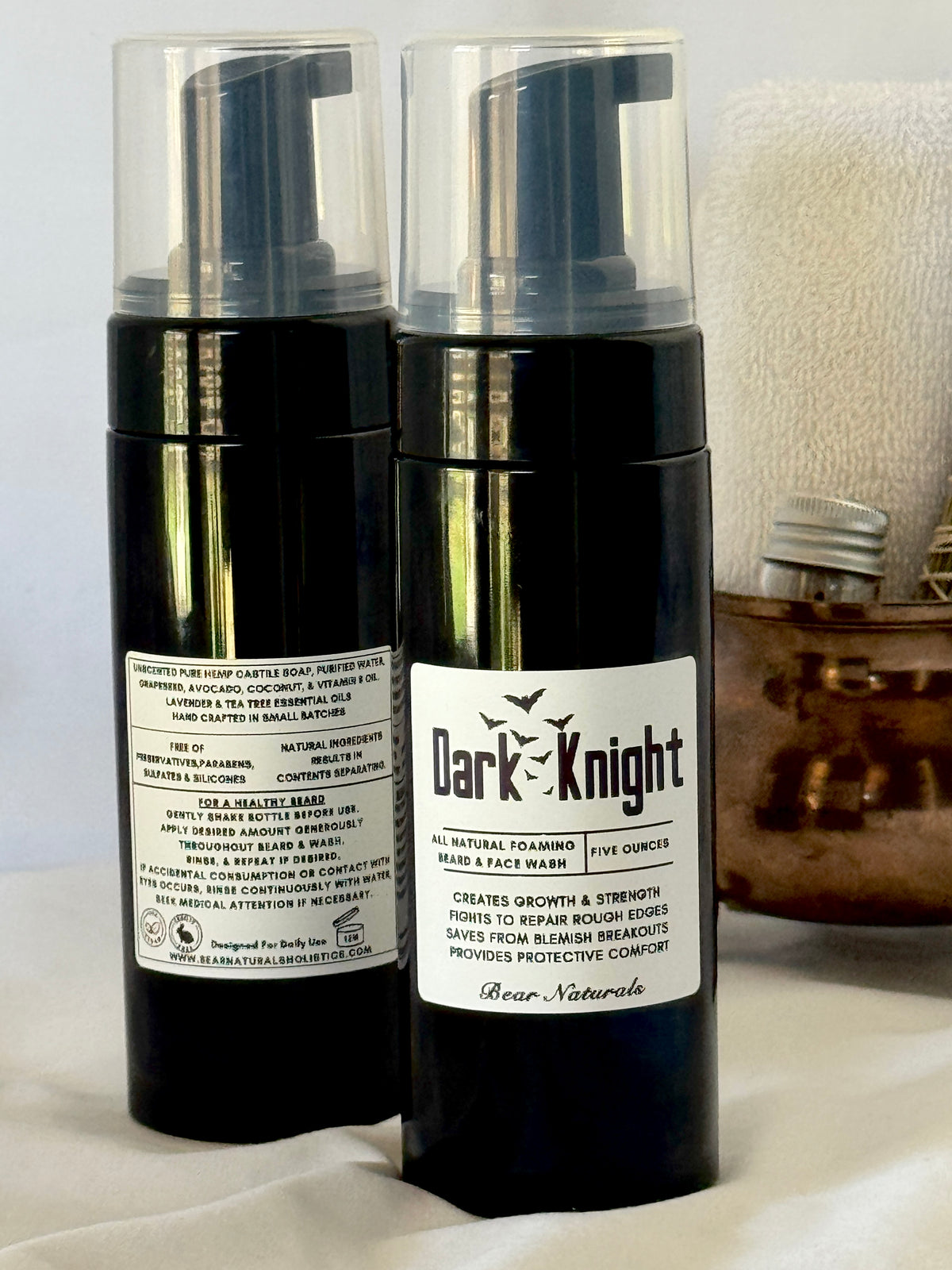 Dark Knight All Natural Foaming Beard & Face Wash